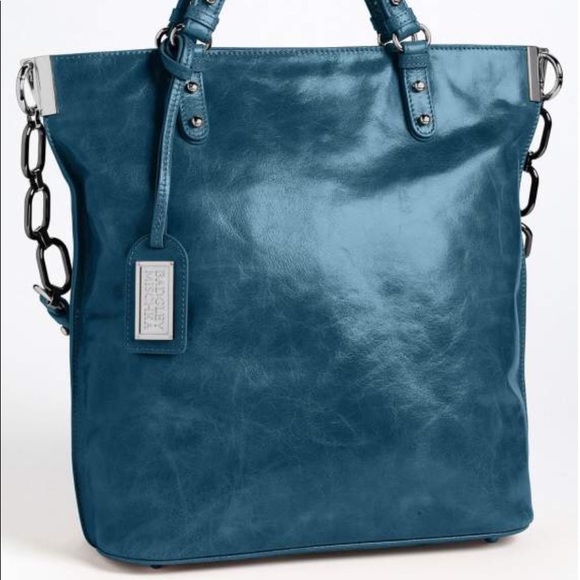 BADGLEY MISCHKA Handbags - BADGLEY MISCHKA~TEAL~LEATHER~PURSE~TOTE~NWOT